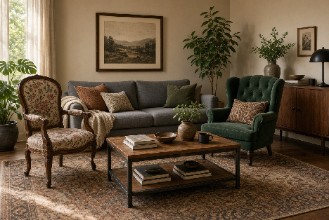 How to Decorate a Room With Mismatched Furniture